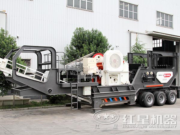 輪胎式移動(dòng)破碎站-車載行走，隨用隨走，方便更快捷